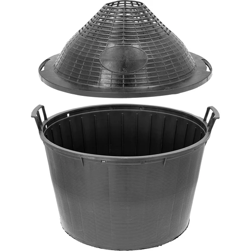 Damigiana per vino 34 L in cesto di plastica - 5