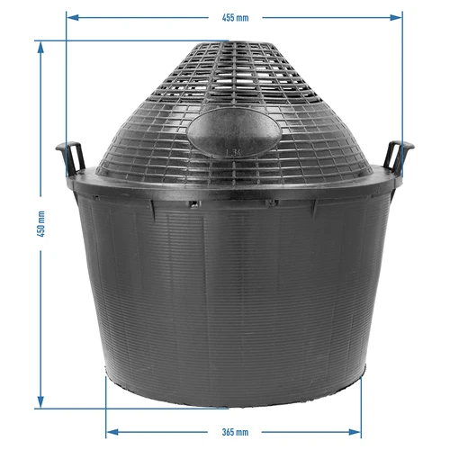 Damigiana per vino 34 L in cesto di plastica - 6