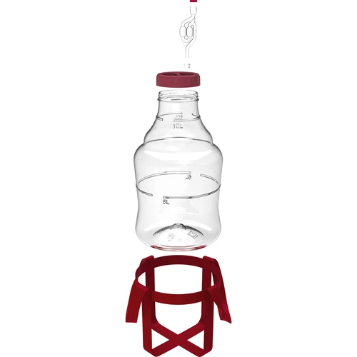 Damigiana per vino leggera, infrangibile, con cinghie, 10 L - 2