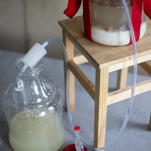 Damigiana per vino leggera, infrangibile, con cinghie di trasporto, 10 L - 12