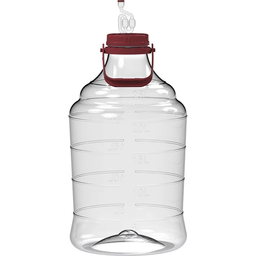 Damigiana per vino leggera, infrangibile, con manico, 25 L  - 1 