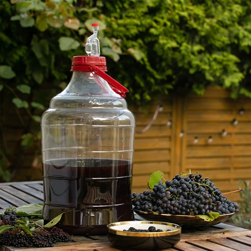 Damigiana per vino leggera, infrangibile, con manico, 25 L - 7