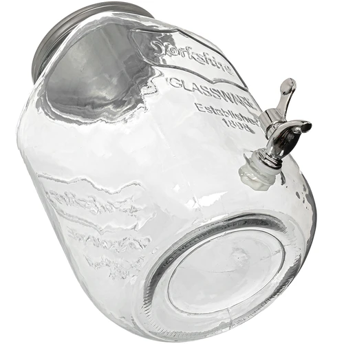 Dispenser per limonata con rubinetto - in vetro, 4 L - 3