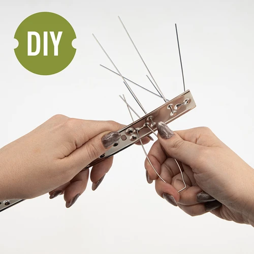 Dissuasori a spuntoni per uccelli su striscia metallica, 10 pz. - 5