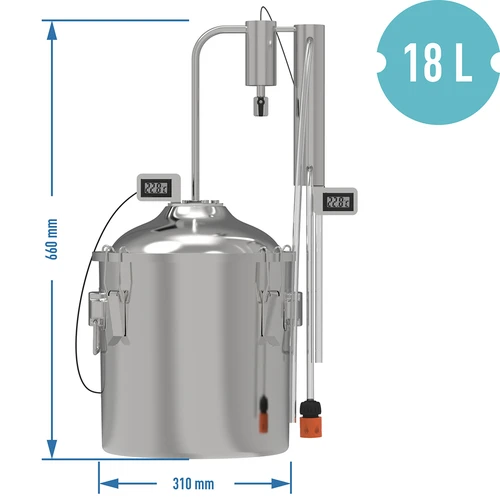 Distillatore classico Convex 18 L - 1 decantatore - 8