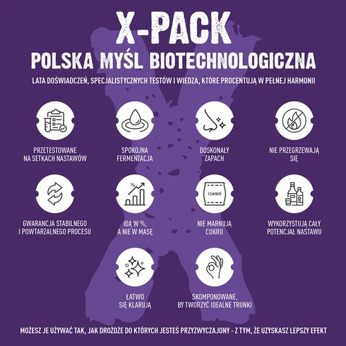 Drożdże Turbo X-Pack 1,8 kg - profesjonalne, dla dużych nastawów - 7