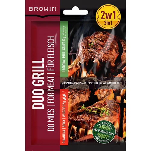 Duo Grill do mięs, mieszanka przypraw 2 w 1, 2 x 12 g