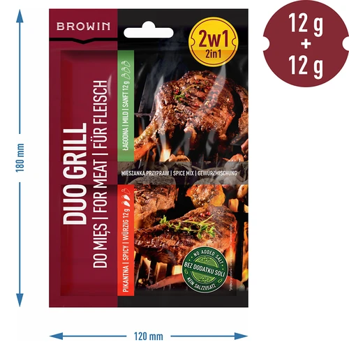 Duo Grill do mięs, mieszanka przypraw 2 w 1, 2 x 12 g - 4
