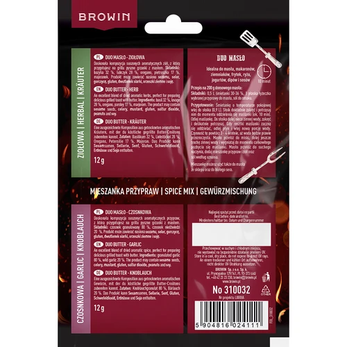 Duo Masło - insaporitore all'aglio e alle erbe 2 in 1, 2 x 12g - 2