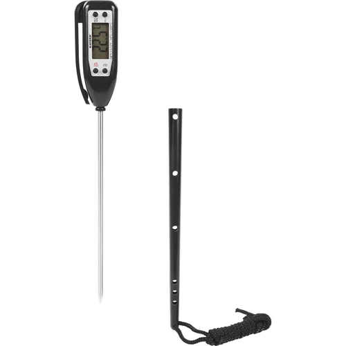 Elektroniczny termometr kuchenny (-50°C do +300°C) z etui, czarny