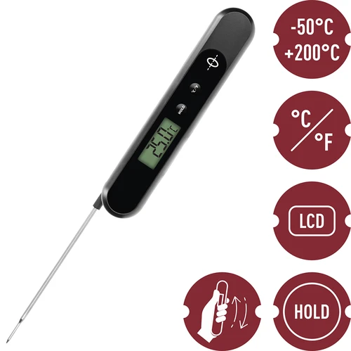 Elektroniczny termometr kuchenny ładowany manualnie - 7