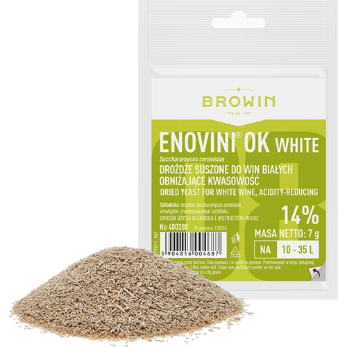 Enovini® OK WHITE - lieviti enologici che riducono l'acidità 7 g - 2