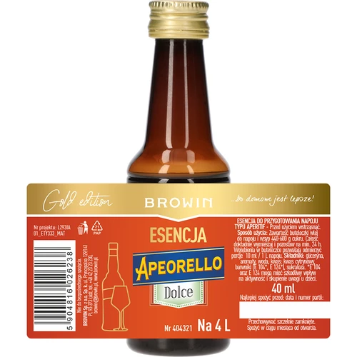 Esencja Apeorello Dolce na 4 L, 40 ml - 5