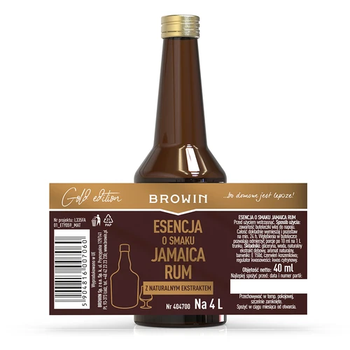 Esencja Gold o smaku Jamaica Rum na 4 L, 40 ml - 5