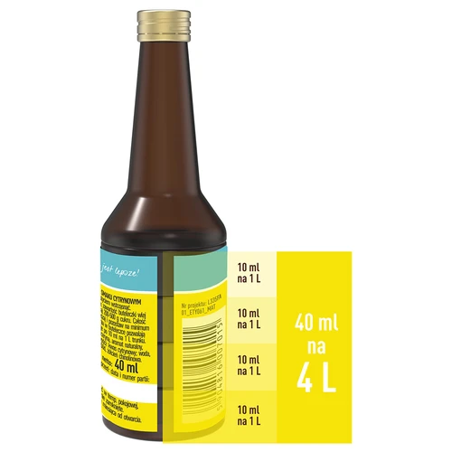 Esencja o smaku cytrynowym z naturalnym aromatem na 4 L - 40 ml - 5