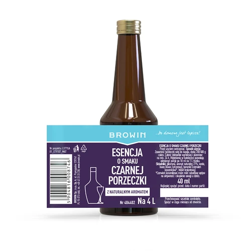 Esencja o smaku czarnej porzeczki z naturalnym aromatem na 4 L - 40 ml - 6