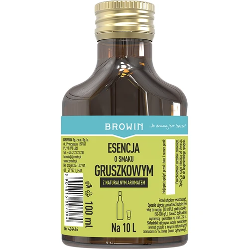 Esencja o smaku gruszkowym - likier gruszkowy, zaprawka 100 ml