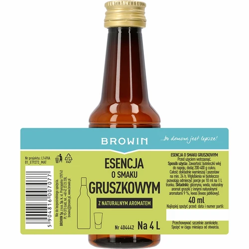Esencja o smaku gruszkowym - likier gruszkowy, zaprawka 40 ml - 4