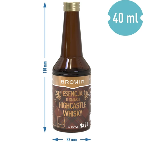 Esencja o smaku Highcastle Whisky na 2 L - 40ml - 7