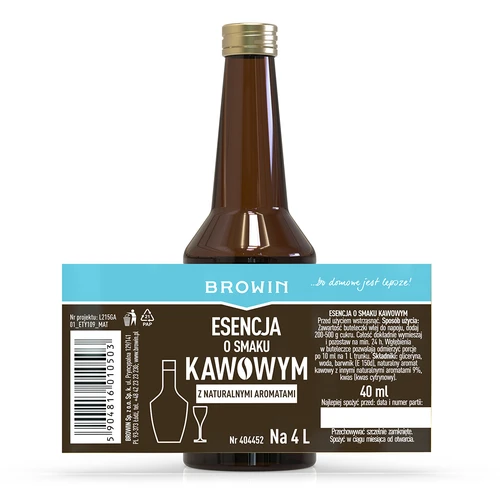 Esencja o smaku kawowym z naturalnymi aromatami na 4 L - 40 ml - 4
