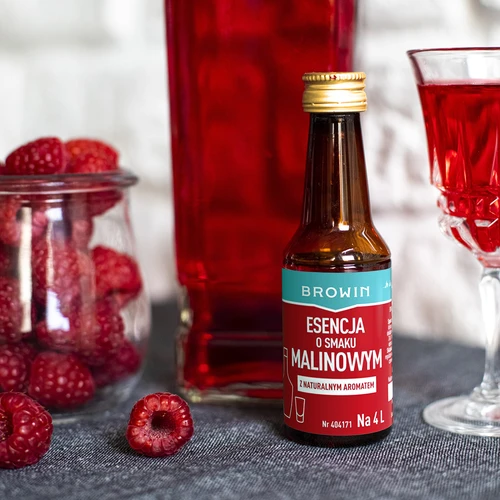 Esencja o smaku malinowym z naturalnym aromatem na 4 L - 40 ml - 9