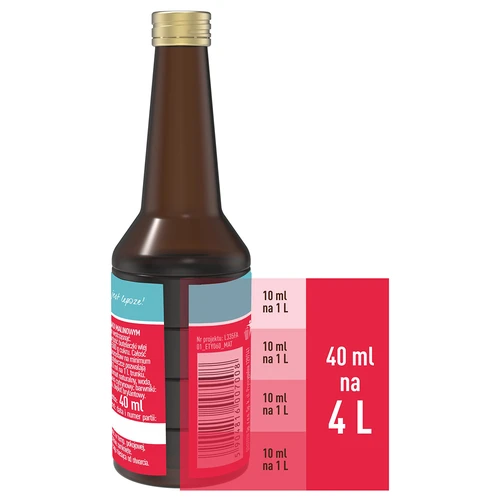 Esencja o smaku malinowym z naturalnym aromatem na 4 L - 40 ml - 5