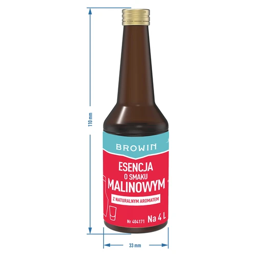 Esencja o smaku malinowym z naturalnym aromatem na 4 L - 40 ml - 7