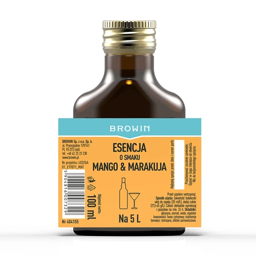 Esencja o smaku mango & marakuja na 5 L, 100 ml - 4