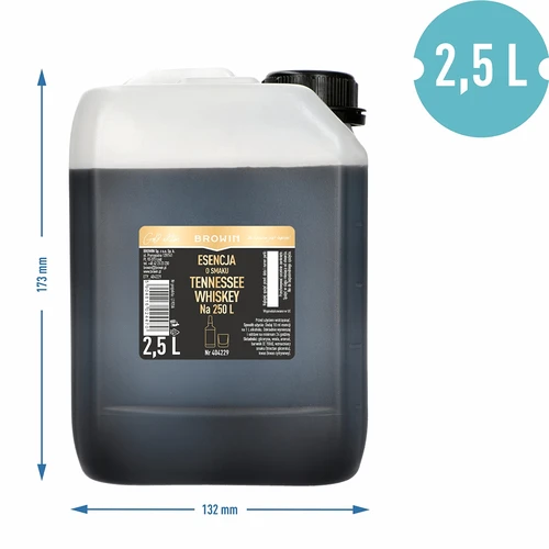 Esencja o smaku Tennessee Whiskey 2,5L, na 250L gotowego trunku - 3