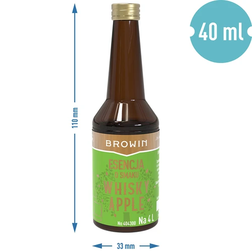 Esencja o smaku Whisky Apple - 40 ml, na 4L - 7