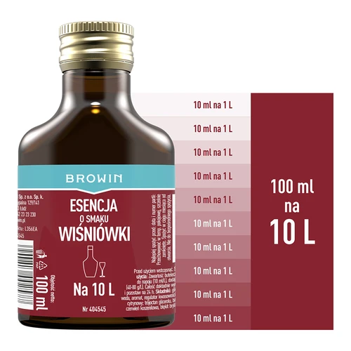 Esencja o smaku wiśniówki na 10 L - 100 ml - 4