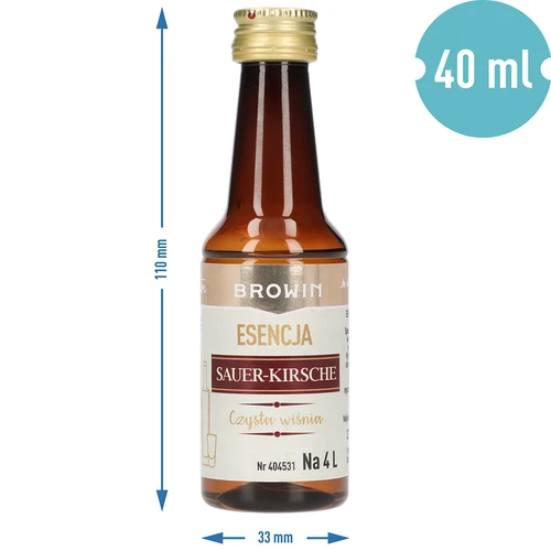 Esencja Sauer-Kirsche - Czysta Wiśnia, 40 ml, na 4L - 8