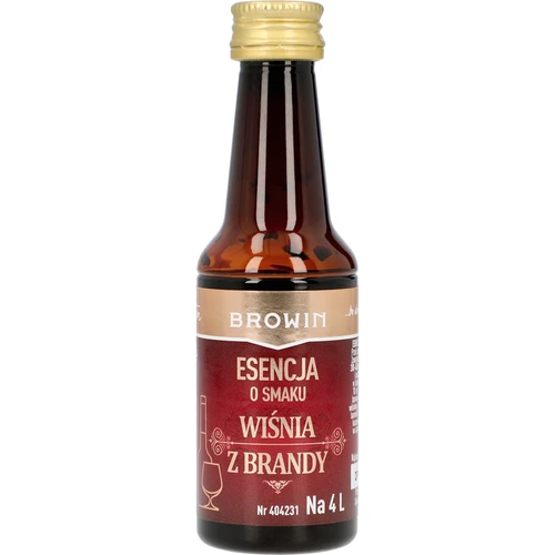 Essenza al gusto ciliegia al brandy, 40 ml - per 4 L