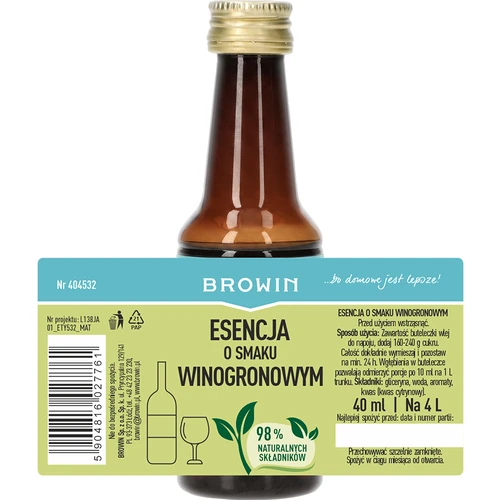 Essenza al gusto d'uva, 40 ml - 4