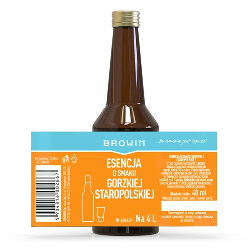 Essenza al gusto di Amaro Antico Polacco per 4 L - 40 ml - 6