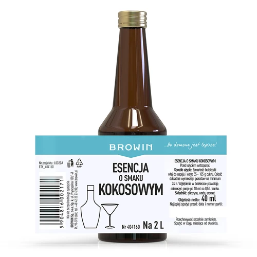 Essenza al gusto di cocco per 2 L - 40 ml - 5