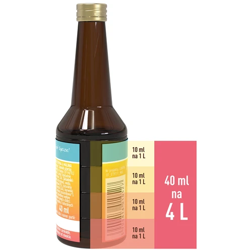 Essenza al gusto di limone e lampone - 40 ml, per 4L - 5