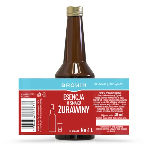 Essenza al gusto di mirtillo rosso per 4 L - 40 ml - 7