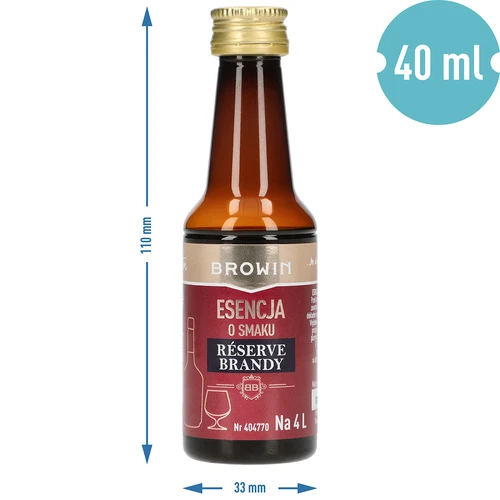 Essenza al gusto di Reserve Brandy, 40 ml, per 4 L - 7