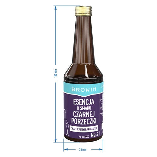 Essenza al gusto di ribes nero con aroma naturale per 4 L - 40 ml - 8