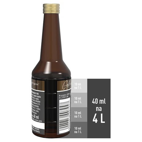 Essenza al gusto di Whisky Fire per 4 L, 40ml - 5