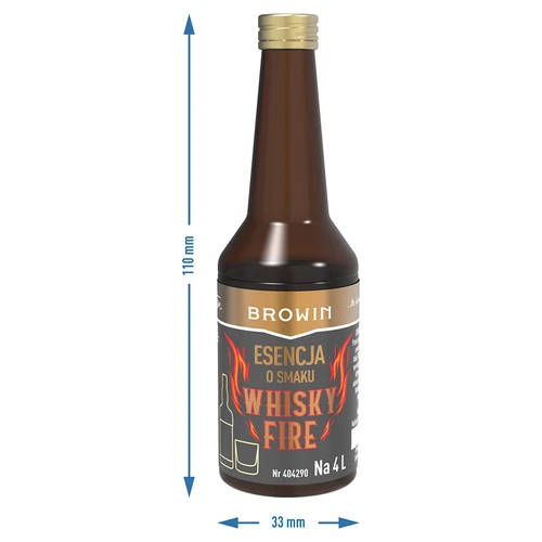Essenza al gusto di Whisky Fire per 4 L, 40ml - 7