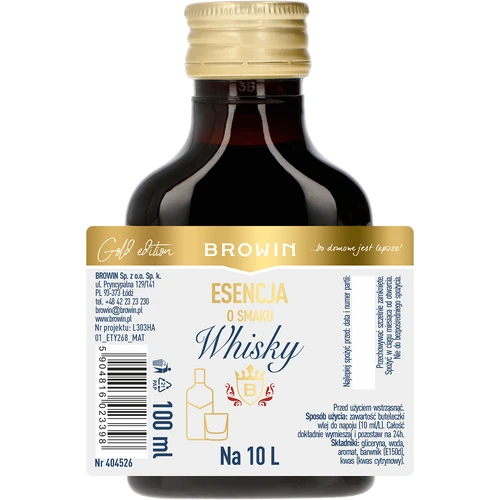 Essenza al gusto di whisky per 10 L, 100 ml - 4