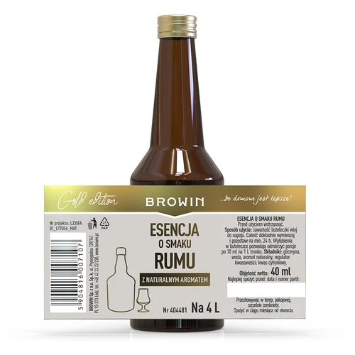 Essenza al rum per 4 L - 40 ml - 6