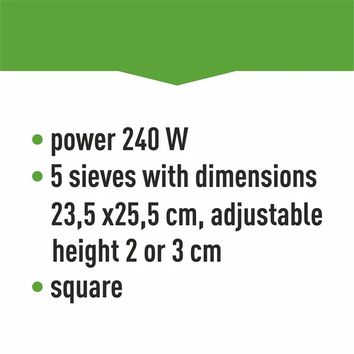 Essiccatore per funghi, frutta, verdure ed erbe aromatiche con regolazione della temperatura, 240W, bianco - 15