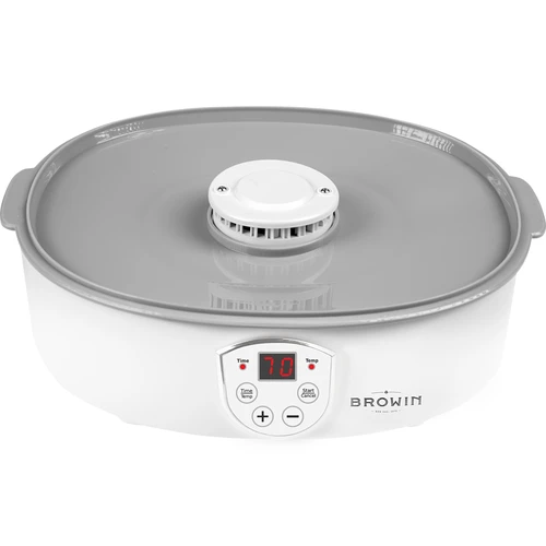 Essiccatore per funghi, frutta, verdure ed erbe con regolazione della temperatura, 240 W, trasparente - 5