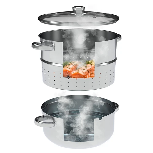 Estrattore di succo a vapore in acciaio inox 8 L - 6