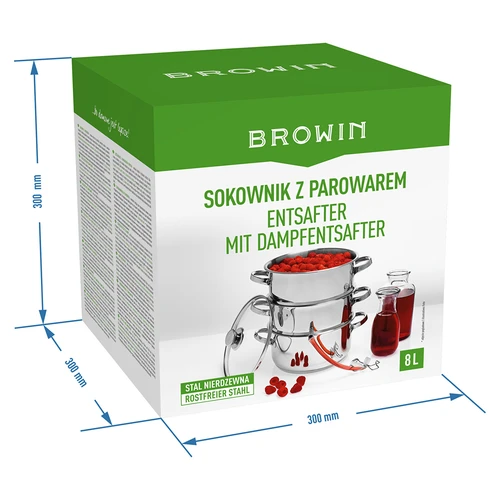 Estrattore di succo a vapore in acciaio inox 8 L - 8