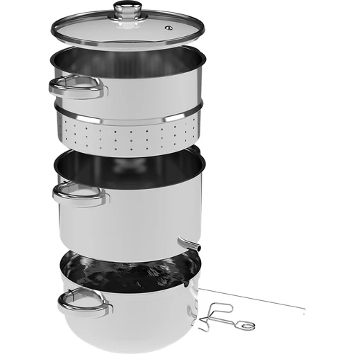 Estrattore di succo a vapore in acciaio inox con vaporiera 5 L - 3