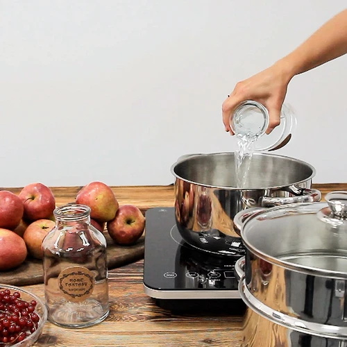 Estrattore di succo a vapore in acciaio inox con vaporiera 5 L - 13